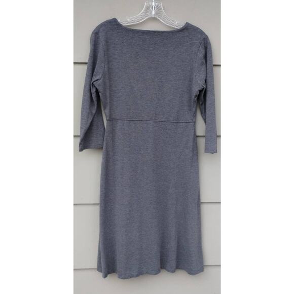 Toad & Co Rosalinda Dress Organic Cotton Tencel Lyocell Gray Casual Comfort S - Picture 5 of 10